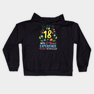 November Girls Flower Tee 75 Years Old I'm Not 75 Birthday Kids Hoodie